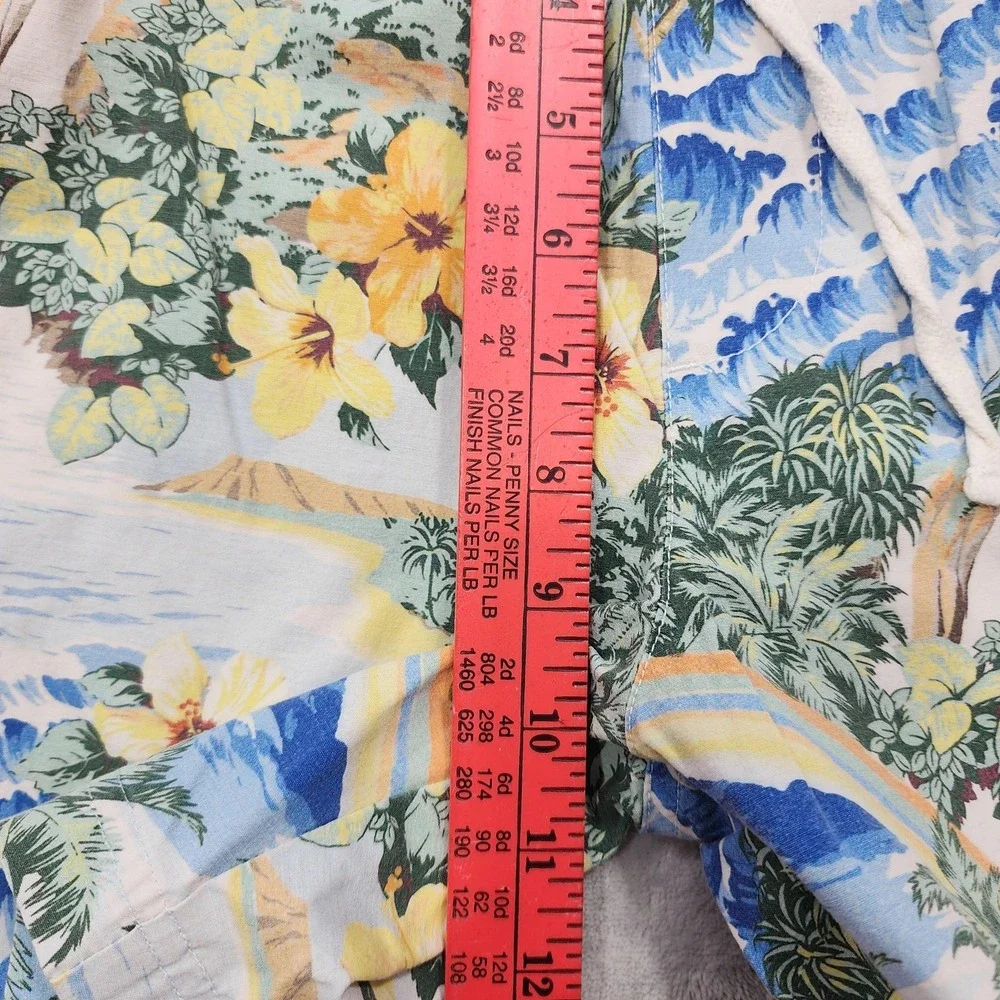 Marine Layer Swim Trunks Mens M Hawaiian Floral Tropical Mahalo Lined Drawstring